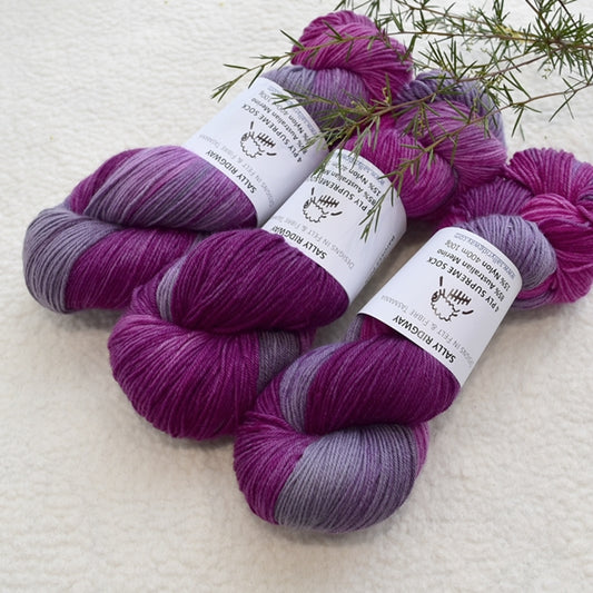 4 ply Supreme Sock Yarn Hand Dyed Barossa Pink 13084| Sock Yarn | Sally Ridgway | Shop Wool, Felt and Fibre Online