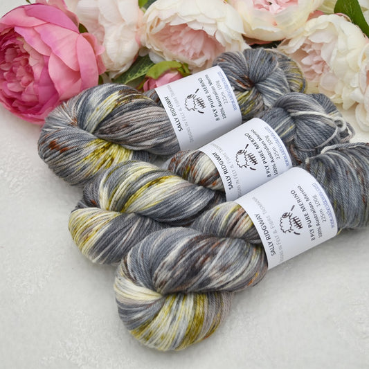 8 Ply DK Pure Merino Wool Knitting Yarn in Boulder Grey| 8 ply Pure Merino Yarn | Sally Ridgway | Shop Wool, Felt and Fibre Online