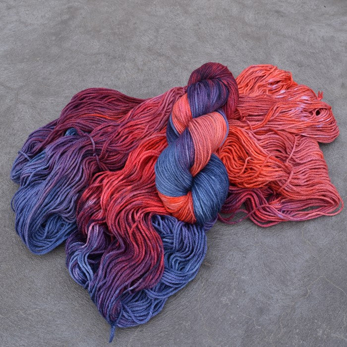 8 Ply DK Pure Merino Wool Yarn in Blue Flame| 8 ply Pure Merino Yarn | Sally Ridgway | Shop Wool, Felt and Fibre Online