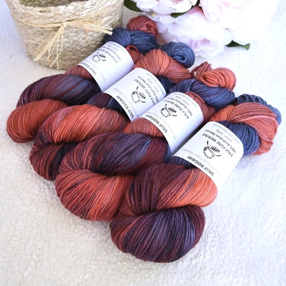 8 Ply DK Pure Merino Wool Yarn in Blue Flame| 8 ply Pure Merino Yarn | Sally Ridgway | Shop Wool, Felt and Fibre Online