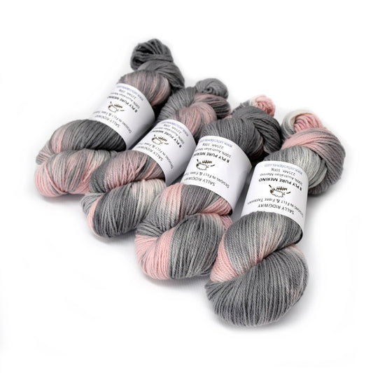 8 Ply DK Pure Merino Wool Yarn - Smokey Pink 12847| 8 ply Pure Merino Yarn | Sally Ridgway | Shop Wool, Felt and Fibre Online