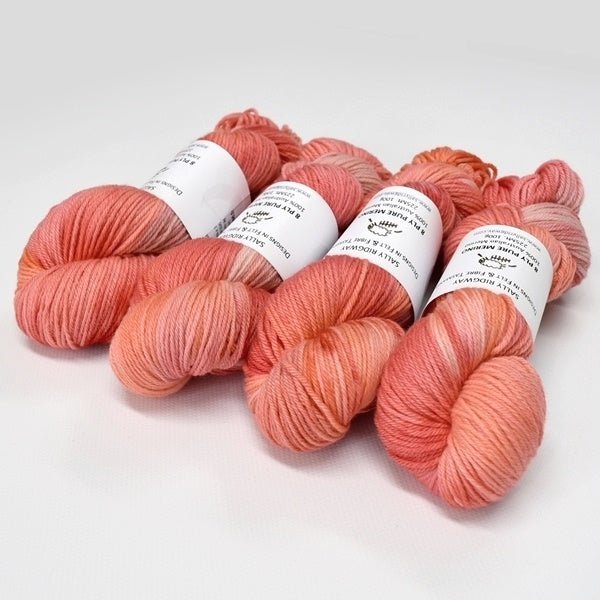 8 Ply DK Pure Merino Wool Yarn - Tangerine 12848| 8 ply Pure Merino Yarn | Sally Ridgway | Shop Wool, Felt and Fibre Online