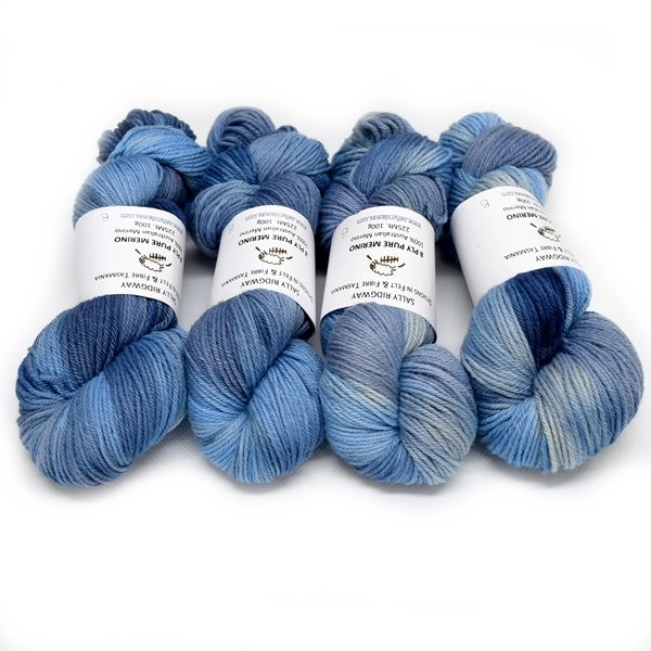 8 Ply DK Pure Merino Wool Yarn - Blue Stone 12850| 8 ply Pure Merino Yarn | Sally Ridgway | Shop Wool, Felt and Fibre Online