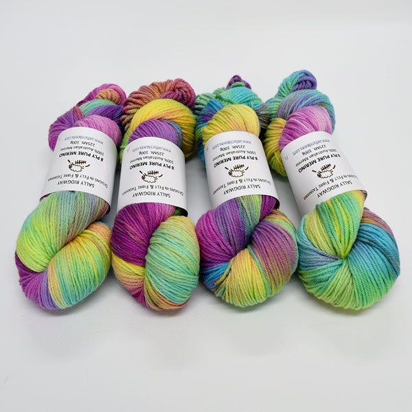 8 Ply DK Pure Merino Wool Yarn - Fiesta 12852| 8 ply Pure Merino Yarn | Sally Ridgway | Shop Wool, Felt and Fibre Online