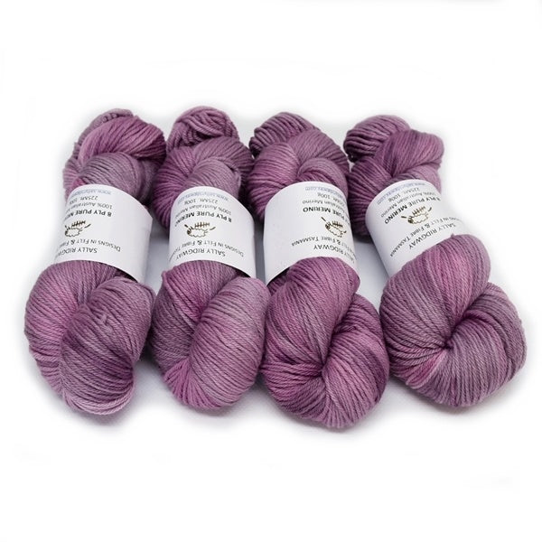 8 Ply DK Pure Merino Wool Yarn - Crushed Raspberry 12846| 8 ply Pure Merino Yarn | Sally Ridgway | Shop Wool, Felt and Fibre Online