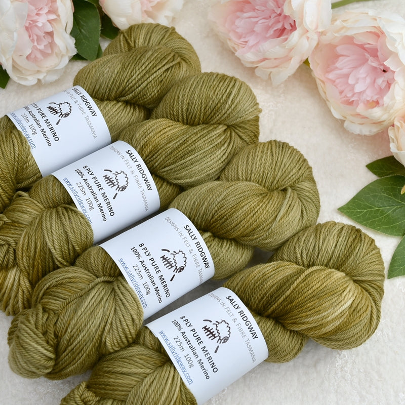 8 Ply Pure Merino Wool Yarn in Dogwood| 8 ply Pure Merino Yarn | Sally Ridgway | Shop Wool, Felt and Fibre Online
