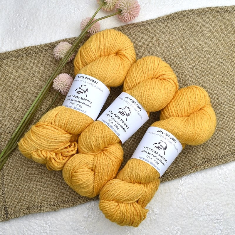 8 Ply Pure Merino Wool Yarn in Everlasting| 8 ply Pure Merino Yarn | Sally Ridgway | Shop Wool, Felt and Fibre Online