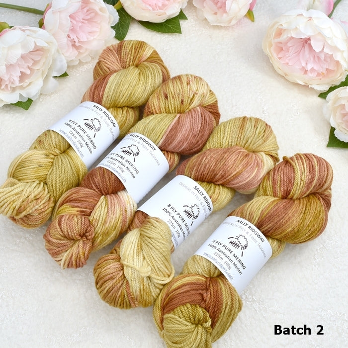 8 Ply Pure Merino Wool Yarn in Ginger Biscuit| 8 ply Pure Merino Yarn | Sally Ridgway | Shop Wool, Felt and Fibre Online