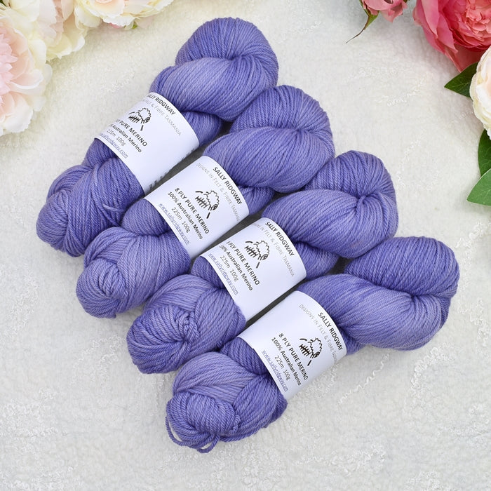 8 Ply Pure Merino Wool Yarn in Imperial Blue| 8 ply Pure Merino Yarn | Sally Ridgway | Shop Wool, Felt and Fibre Online