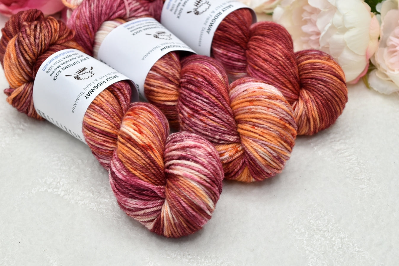 8 ply Supreme Sock in Apricot Delicious| 8 Ply Supreme Sock | Sally Ridgway | Shop Wool, Felt and Fibre Online