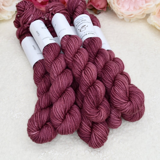 8 Ply Supreme Sock Mini Skein in Claret| 8 Ply Mini Skeins | Sally Ridgway | Shop Wool, Felt and Fibre Online