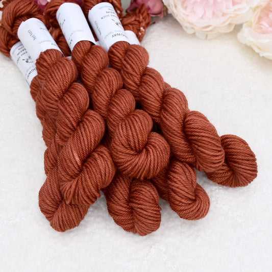 8 Ply Supreme Sock Mini Skein in Red Rock| 8 Ply Mini Skeins | Sally Ridgway | Shop Wool, Felt and Fibre Online