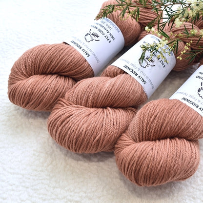 8 Ply Pure Merino Wool Yarn in Mountain Spice| 8 ply Pure Merino Yarn | Sally Ridgway | Shop Wool, Felt and Fibre Online