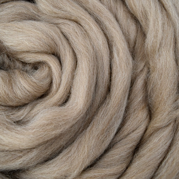 Smokey Brown Merino and Corriedale Blend Combed Wool Top| Mill Blend | Sally Ridgway | Shop Wool, Felt and Fibre Online