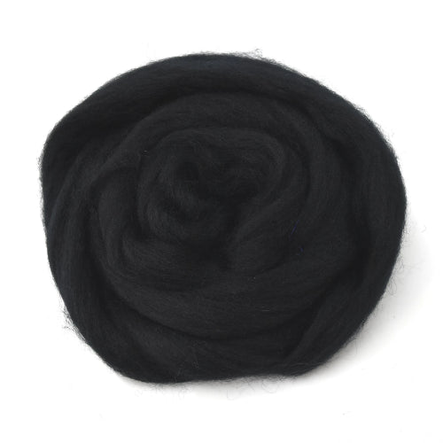 Black Corriedale Wool Sliver for Felting & Spinning | Corriedale Wool | Sally Ridgway | Shop Wool, Felt and Fibre Online