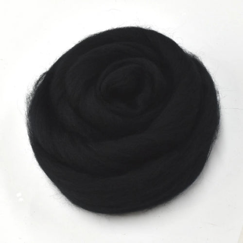 Black Corriedale Wool Sliver for Felting & Spinning | Corriedale Wool | Sally Ridgway | Shop Wool, Felt and Fibre Online