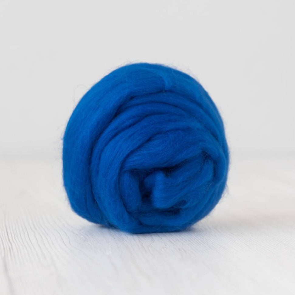 DHG Merino Wool Combed Top Roving Chagall Blue| DHG Wool Tops | Sally Ridgway | Shop Wool, Felt and Fibre Online