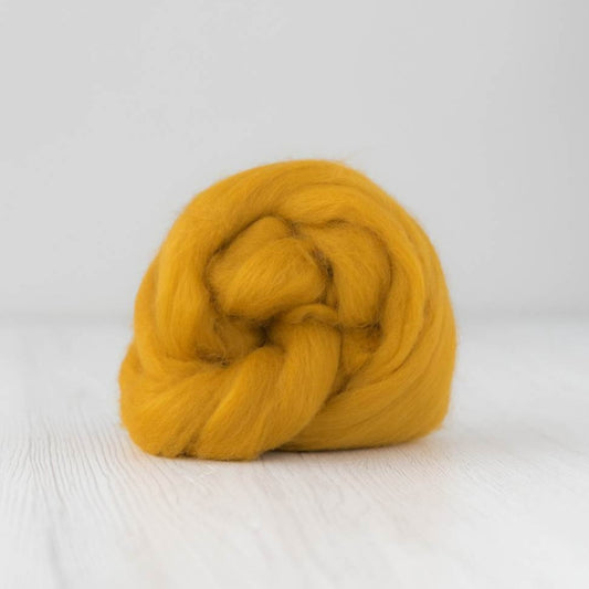 DHG Merino Wool Combed Top - Roving - Saffron| DHG Wool Tops | Sally Ridgway | Shop Wool, Felt and Fibre Online