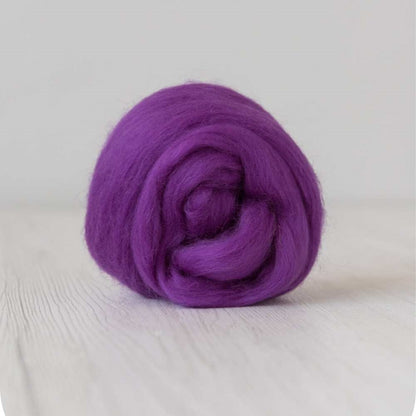 DHG Merino Wool Combed Top - Roving - Theatre Purple| DHG Wool Tops | Sally Ridgway | Shop Wool, Felt and Fibre Online