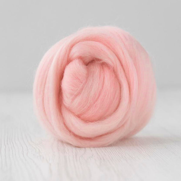 DHG Merino Wool Combed Top / Roving - Powder Pink| DHG Wool Tops | Sally Ridgway | Shop Wool, Felt and Fibre Online