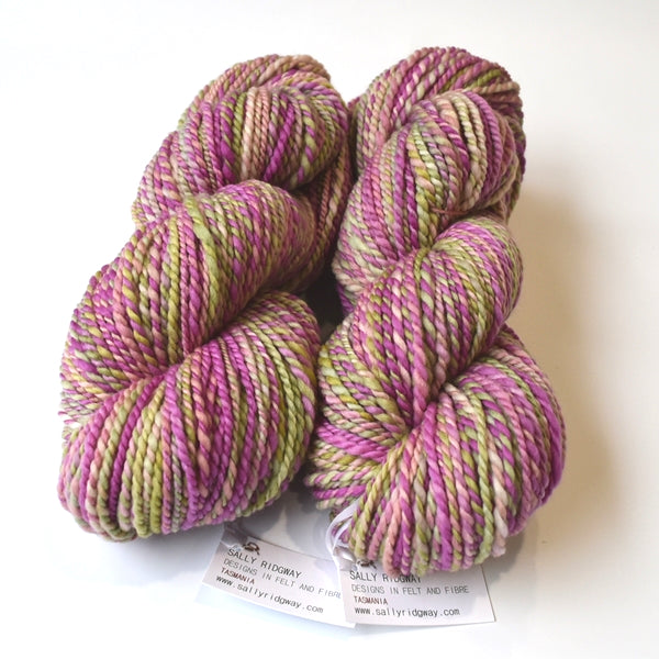 Hand Spun Australian Merino Wool Chunky Yarn in Spring Garden 13076| Hand Spun Yarn | Sally Ridgway | Shop Wool, Felt and Fibre Online