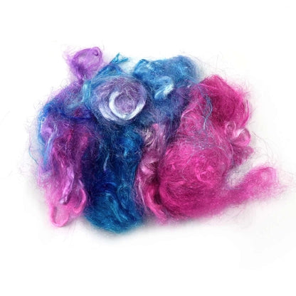 Firestar Fibre Hand Dyed Trilobal Nylon Pink Blue Mix 12615-Firestar Fibre-2-20 grams-Sally Ridgway Designs in Felt &amp; Fibre