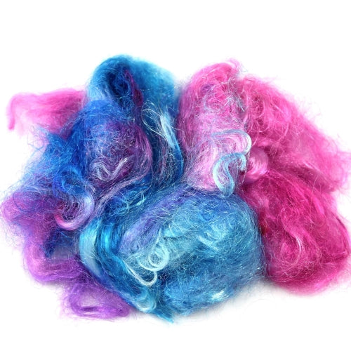 Firestar Fibre Hand Dyed Trilobal Nylon Pink Blue Mix 12615-Firestar Fibre-3-20 grams-Sally Ridgway Designs in Felt &amp; Fibre
