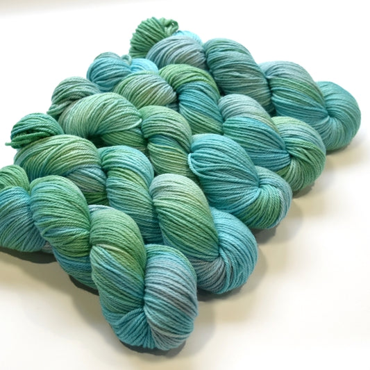 8 Ply Pure Merino Wool DK Yarn in Green Opals 13034| 8 ply Pure Merino Yarn | Sally Ridgway | Shop Wool, Felt and Fibre Online