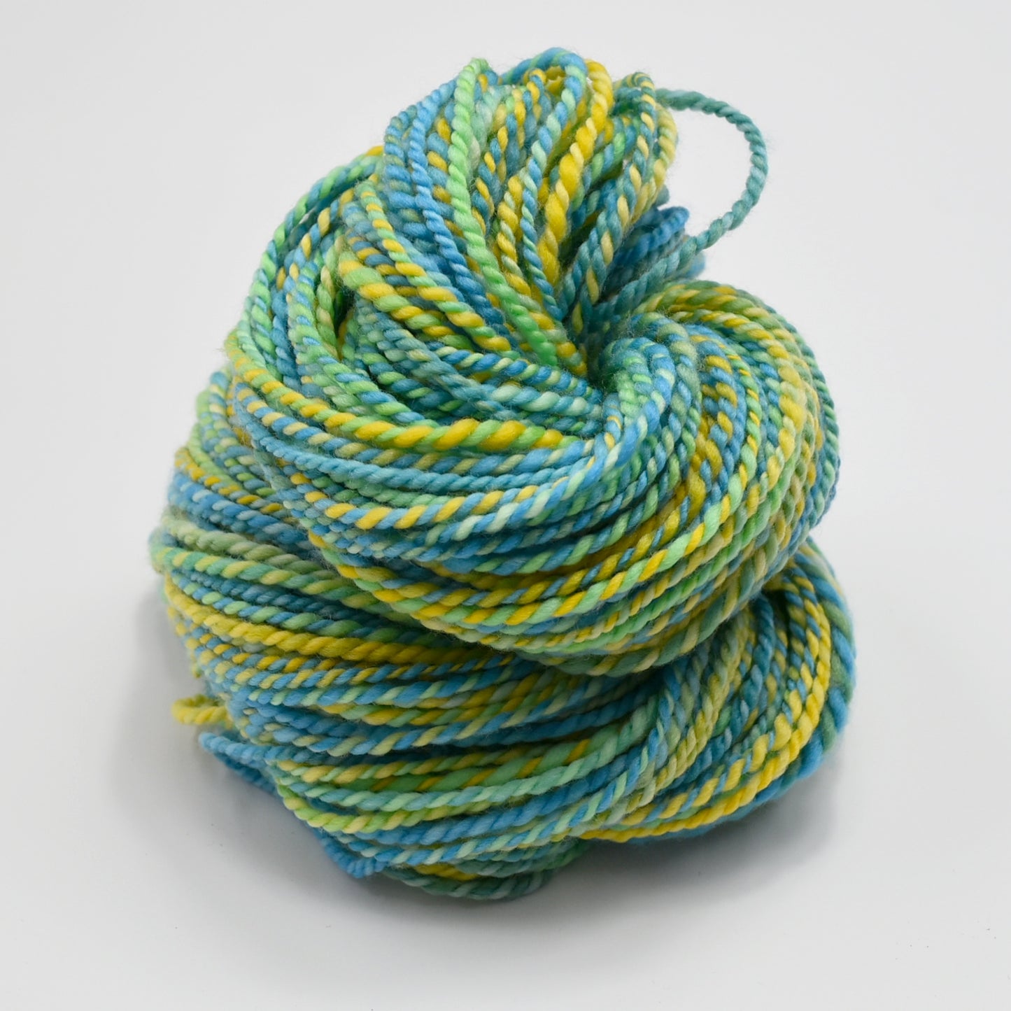 Hand Spun Tasmanian Superwash Merino Wool Yarn in Meadow 13074| Hand Spun Yarn | Sally Ridgway | Shop Wool, Felt and Fibre Online