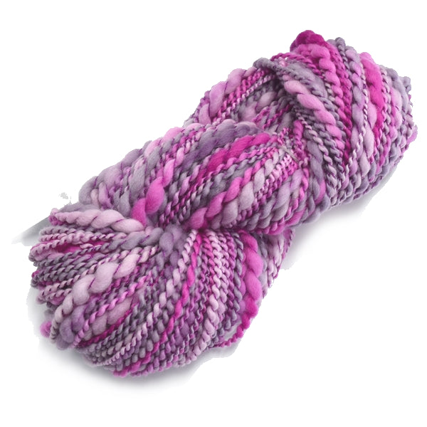 Hand Spun Chunky Tasmanian Merino Yarn in Soft Plum 12992| Hand Spun Yarn | Sally Ridgway | Shop Wool, Felt and Fibre Online