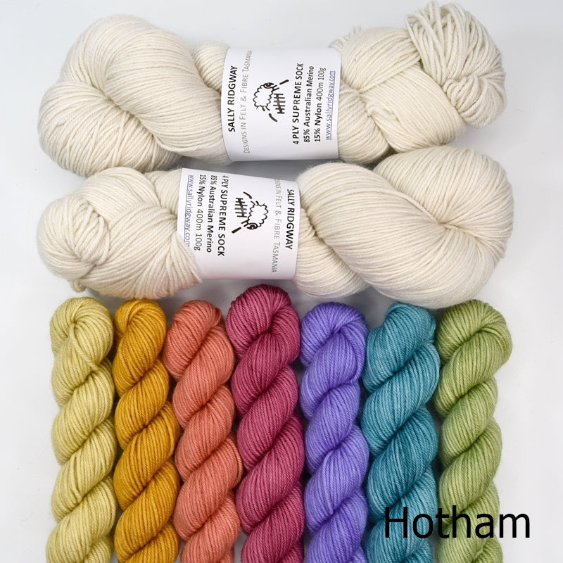 Mountain Musings MKAL Yarn Kit - Dyed to Order-Sock Yarn-3-Hotham-Sally Ridgway Designs in Felt &amp; Fibre