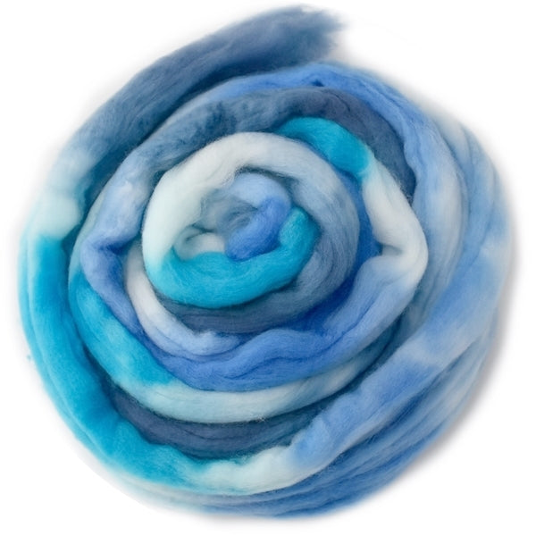 Superwash Tasmanian Merino Wool Top (Roving) Sky Blue 12905| Superwash Merino Wool Tops | Sally Ridgway | Shop Wool, Felt and Fibre Online
