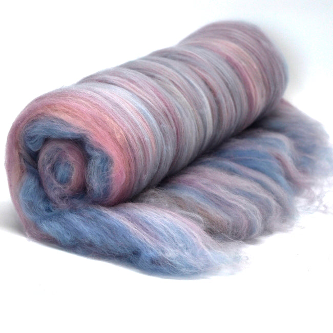 Tasmanian Merino Wool Carded Batts Hand Dyed Mushroom 13151| Merino Wool Batts | Sally Ridgway | Shop Wool, Felt and Fibre Online