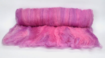 Tasmanian Merino Wool Carded Batts Hand Dyed Hyacinth 13152| Merino Wool Batts | Sally Ridgway | Shop Wool, Felt and Fibre Online