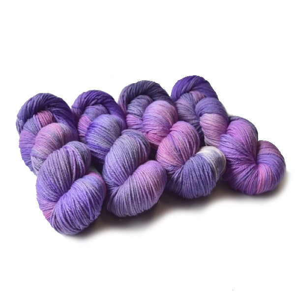 8 Ply Pure Merino Wool Knitting Yarn Hand Dyed Lavender Blush 12802| 8 ply Pure Merino Yarn | Sally Ridgway | Shop Wool, Felt and Fibre Online