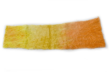Mulberry Silk Cocoon Sheet Fabric Hand Dyed Citrus Mix 12838| Silk Cocoon Sheets | Sally Ridgway | Shop Wool, Felt and Fibre Online