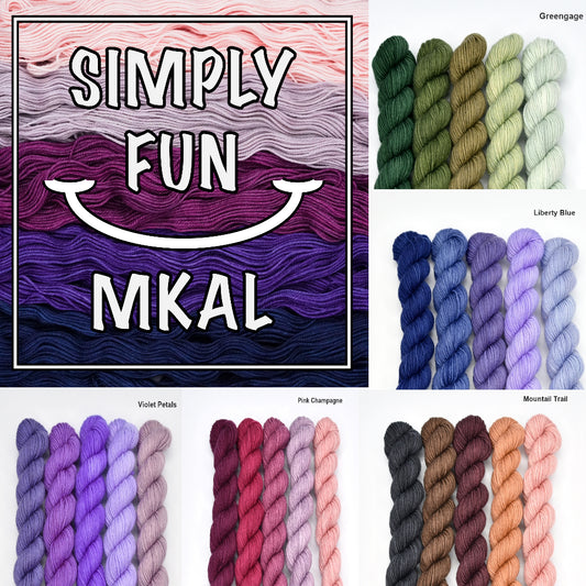Simply Fun MKAL - Yarn Kit| Sock Yarn | Sally Ridgway | Shop Wool, Felt and Fibre Online