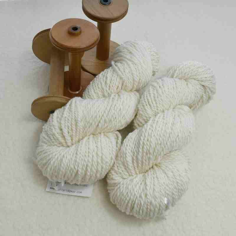 White Hand Spun Superwash Merino Wool Chunky Yarn 13327| Hand Spun Yarn | Sally Ridgway | Shop Wool, Felt and Fibre Online