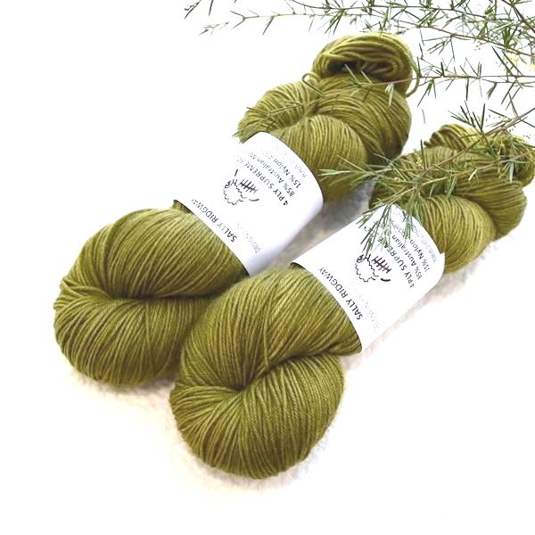 Supreme Sock Yarn 4 Ply Australian Merino Wool in Olive 13205| Sock Yarn | Sally Ridgway | Shop Wool, Felt and Fibre Online
