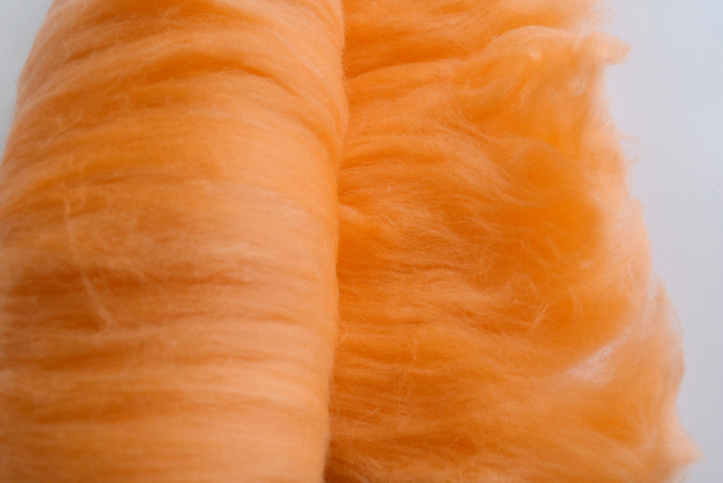 Tasmanian Merino Wool Batts Hand Dyed Citrus Orange 11753-Merino Wool Batts-3-Sally Ridgway Designs in Felt &amp; Fibre