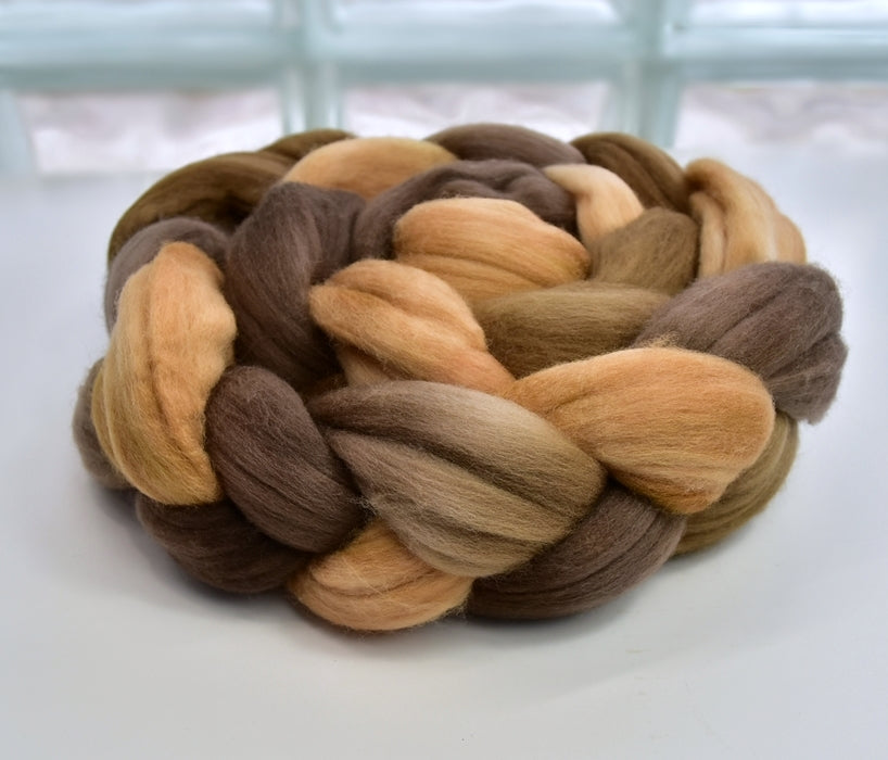 Tasmanian Merino Wool Combed Top (Roving) Bison Beige| Merino wool tops | Sally Ridgway | Shop Wool, Felt and Fibre Online