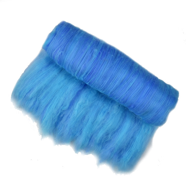 Tasmanian Merino Wool Carded Batts Hand Dyed Blue Horizon 13109| Merino Wool Batts | Sally Ridgway | Shop Wool, Felt and Fibre Online