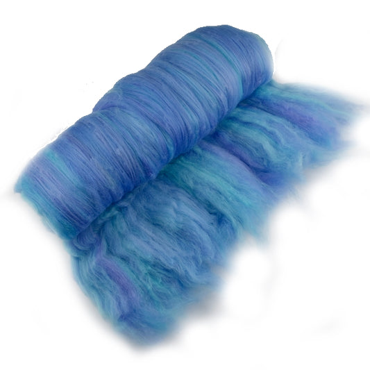 Tasmanian Merino Wool Carded Batts Hand Dyed Purple Opal 13079| Merino Wool Batts | Sally Ridgway | Shop Wool, Felt and Fibre Online