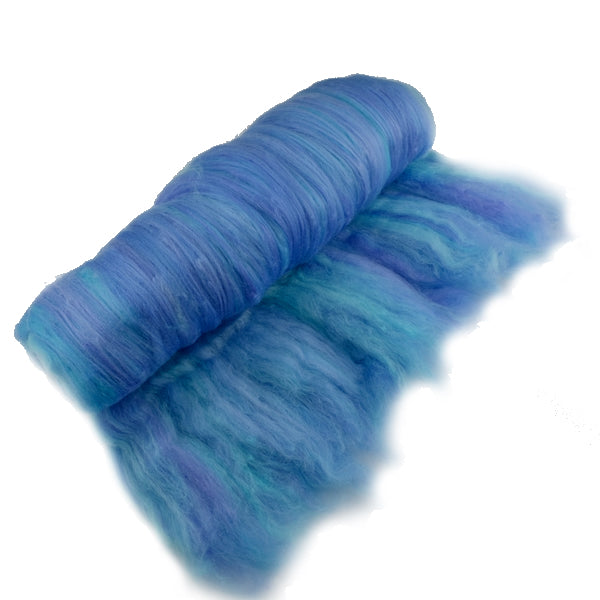 Tasmanian Merino Wool Carded Batts Hand Dyed Purple Opal 13079| Merino Wool Batts | Sally Ridgway | Shop Wool, Felt and Fibre Online