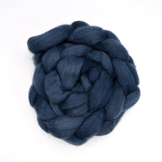 Australian Border Leicester Wool Top Hand Dyed Blue Stone| Border Leicester | Sally Ridgway | Shop Wool, Felt and Fibre Online