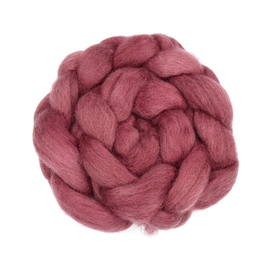 Australian Border Leicester Wool Top Hand Dyed Wine O'Clock| Border Leicester | Sally Ridgway | Shop Wool, Felt and Fibre Online