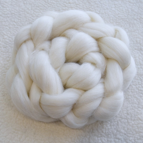 Australian Corriedale and Suri Alpaca Blend Combed Wool Top 100 grams| Undyed Wool Roving Top | Sally Ridgway | Shop Wool, Felt and Fibre Online