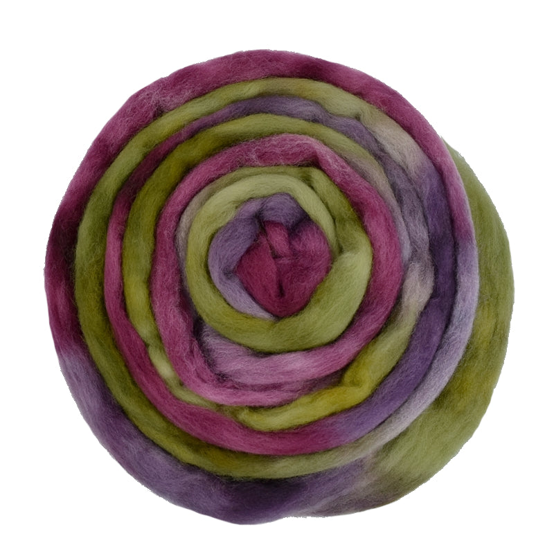 Australian Corriedale Wool Top Hand Dyed Vintage Rose| Corriedale Wool | Sally Ridgway | Shop Wool, Felt and Fibre Online