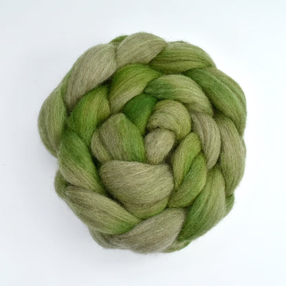 Australian Merino and Corriedale Combed Wool Top in Sherwood Forest| Corriedale Wool | Sally Ridgway | Shop Wool, Felt and Fibre Online