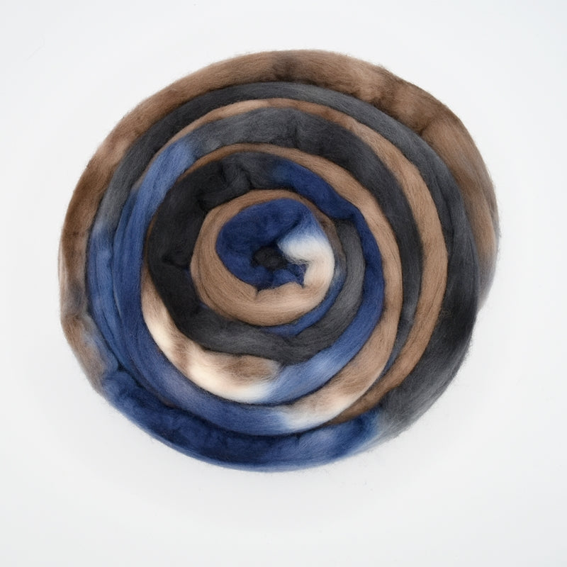 Merino Wool Roving Color Chart Hand Dyed Merino Wool Top Roving in Brown Blue | Shop Wool Online ...
